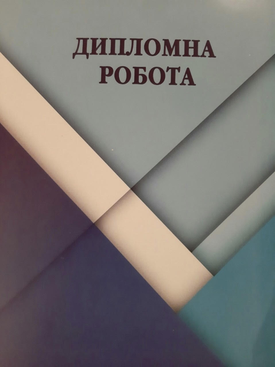 Папка для дипломної роботи 101 арк рамка тасьма