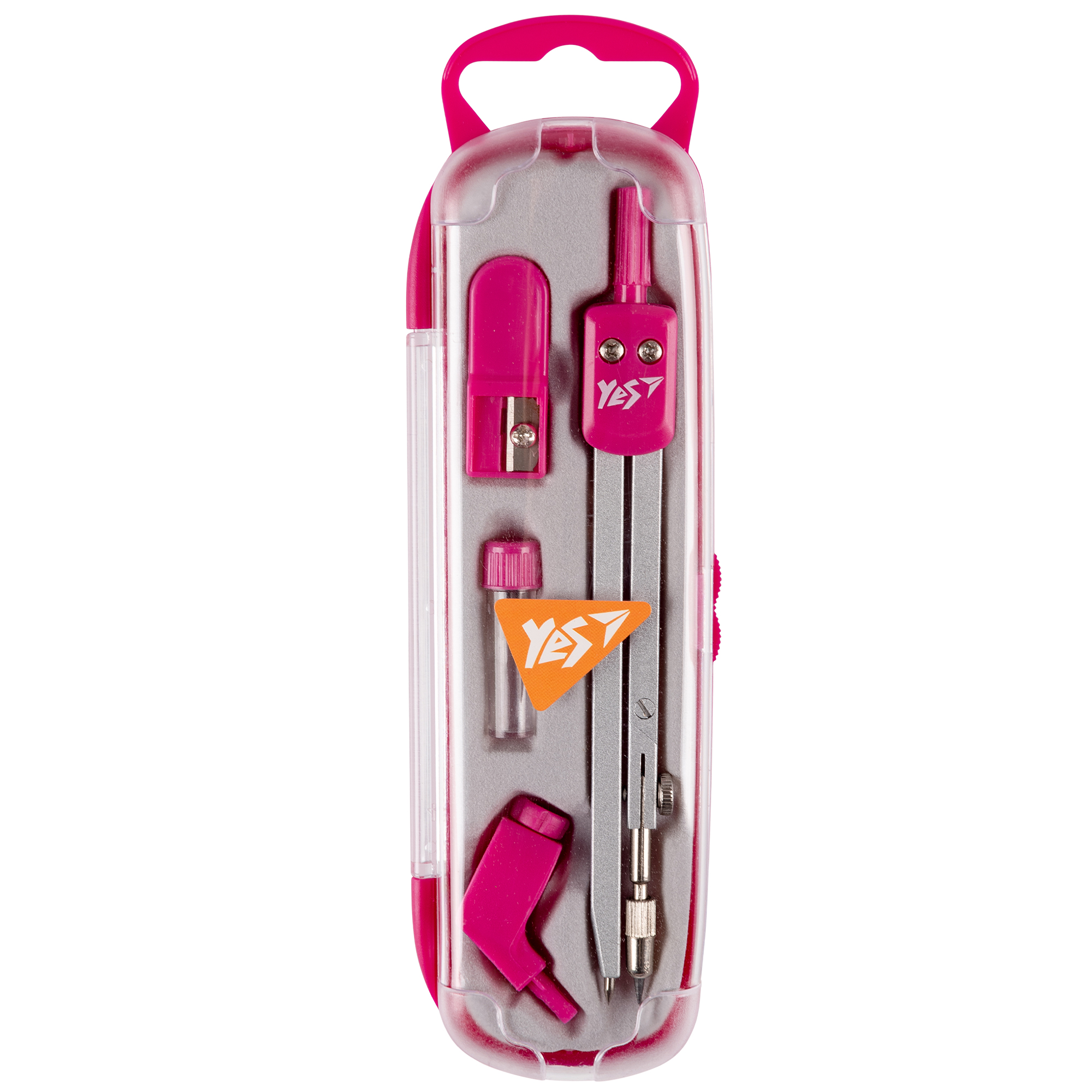 Готовальня 4 пр. YES розовая