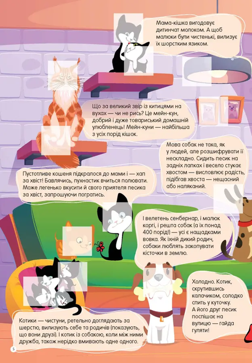 Книга с наклейками Мир вокруг Домашние любимцы