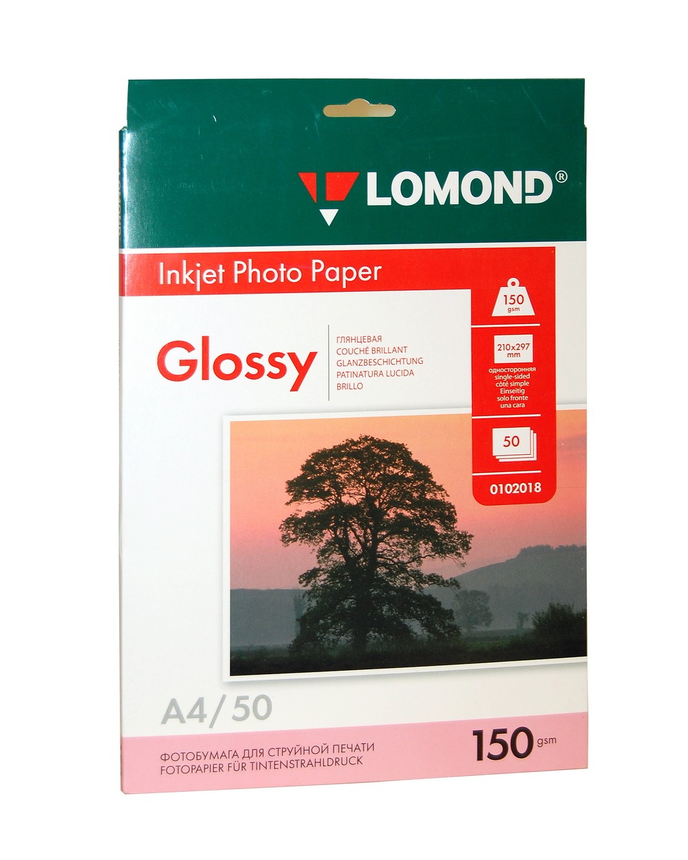 Фотопапір А4 Lomond 150 г/м2 1 ст глянцева 50 арк