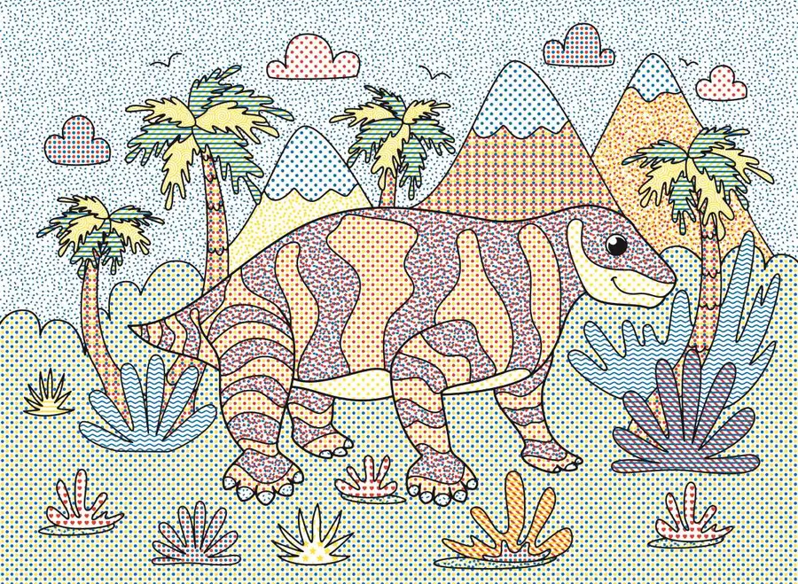 Водные раскраски Водная суперраскраска Мир динозавров