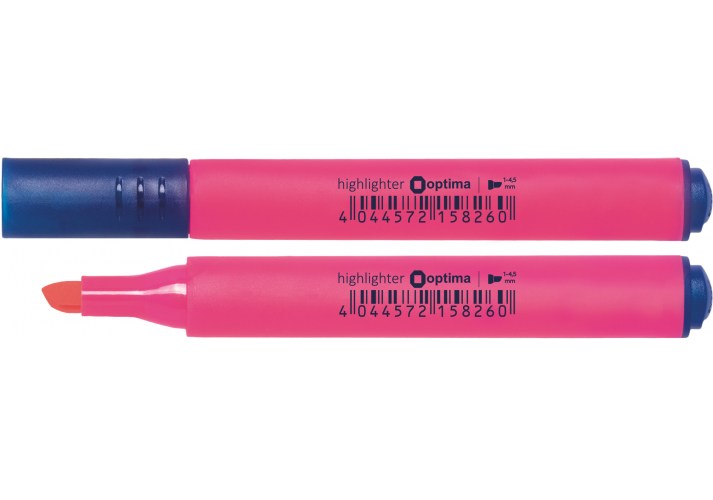 Маркер текстовый Optima 2-3 мм розовый