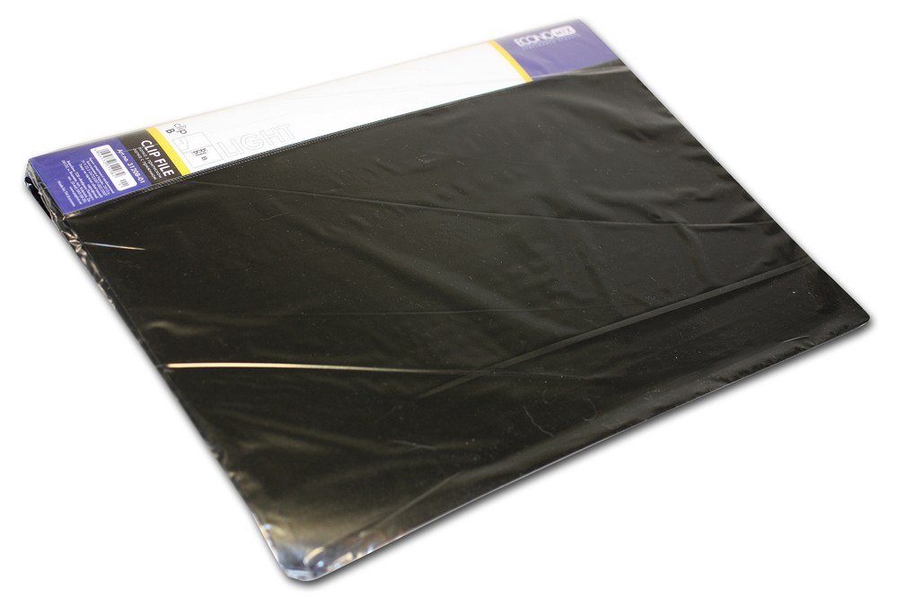 Папка з боковим притиском Economix Light, чорна