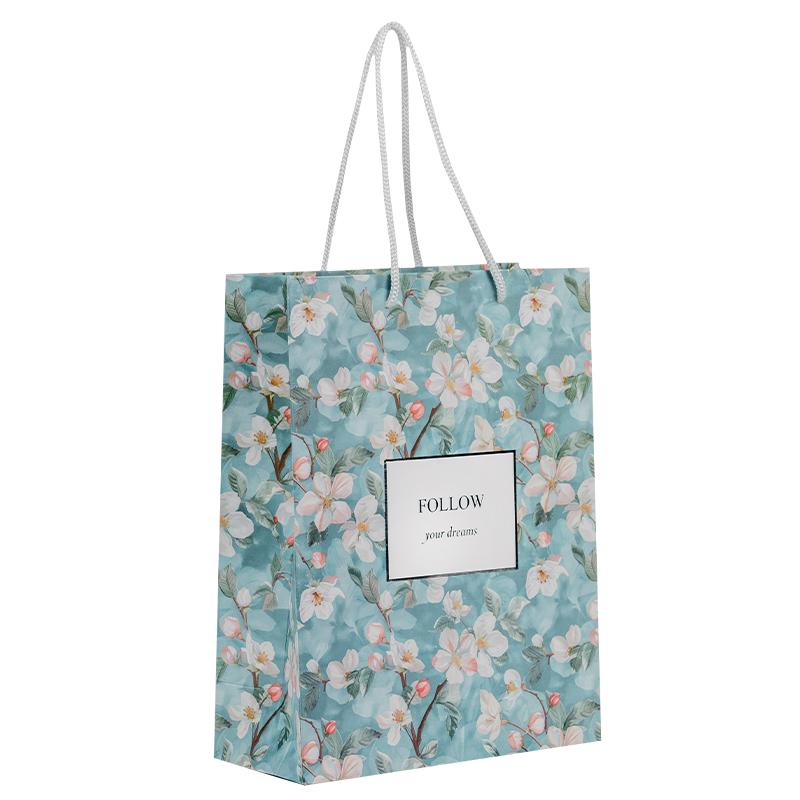 Пакет бумажный подарочный, 18х24см, Gentle Blossom
