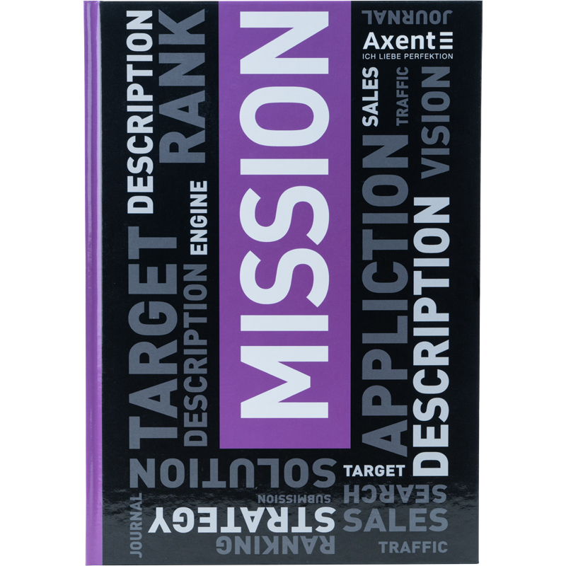 Книга обліку А4 80 арк тв палітурка клітинка COLORS фіолетова