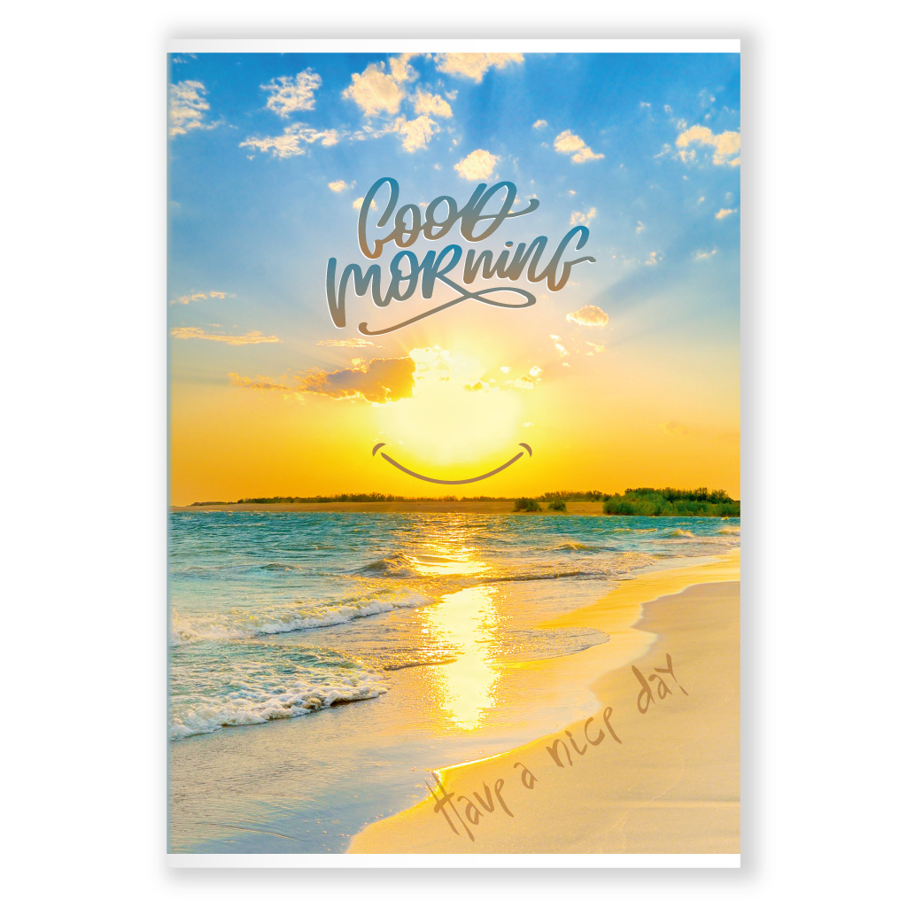 Зошит А4 48 арк скоба клітинка 417 Добрий ранок