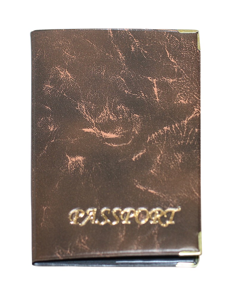 Обкладинка на закордонний паспорт бронза