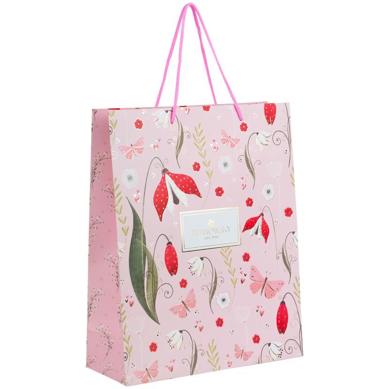 Паперовий подарунковий пакет, 26х32см, TR, Secret Garden 1