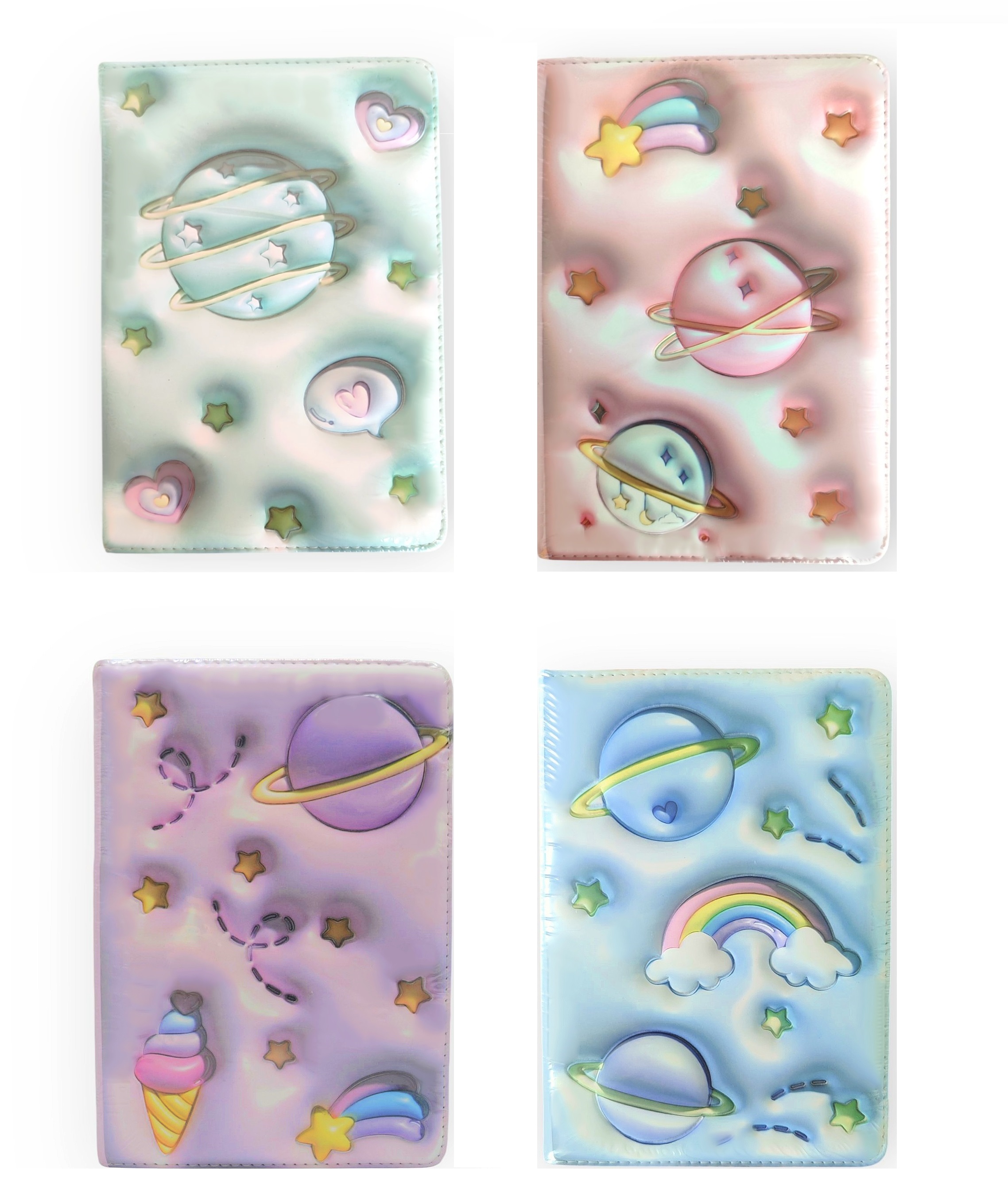 Блокнот дитячий 130*183 96 арк 3D обкл клітинка/лінія Космос