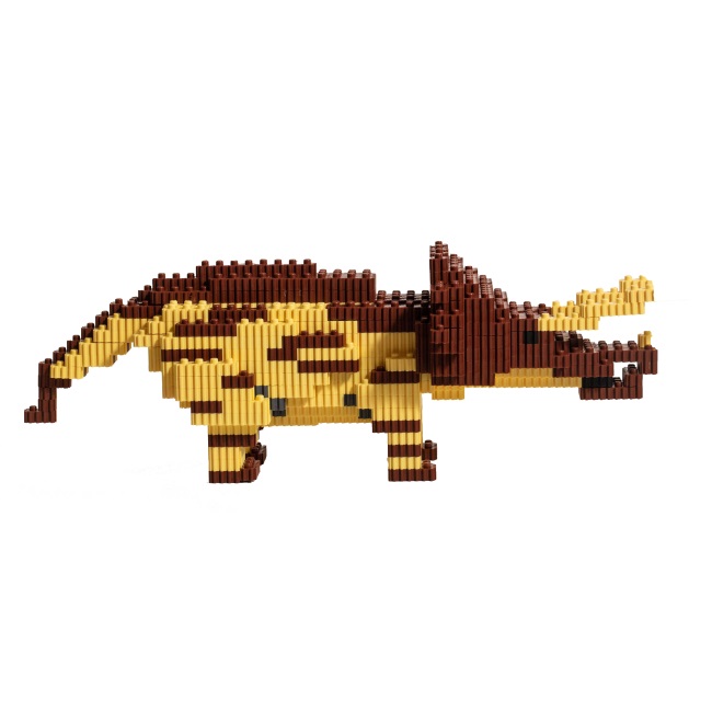 Конструктор пиксельный Трицератопс