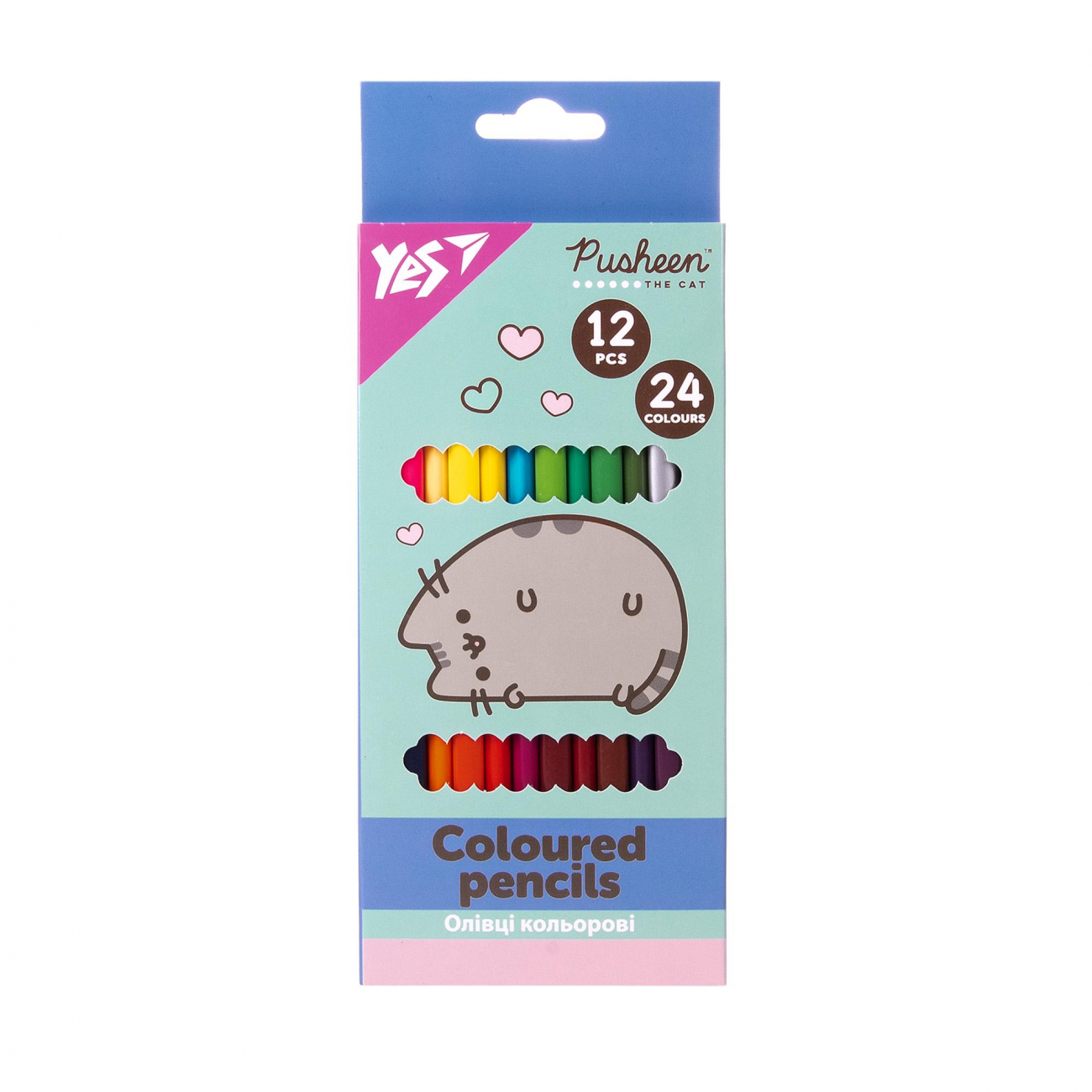 Олівці Yes Pusheen 12/24 кол