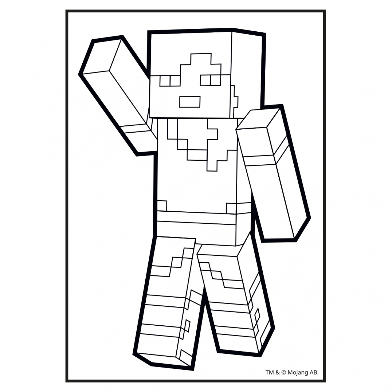 Розмальовка Yes Minecraft із наклейками