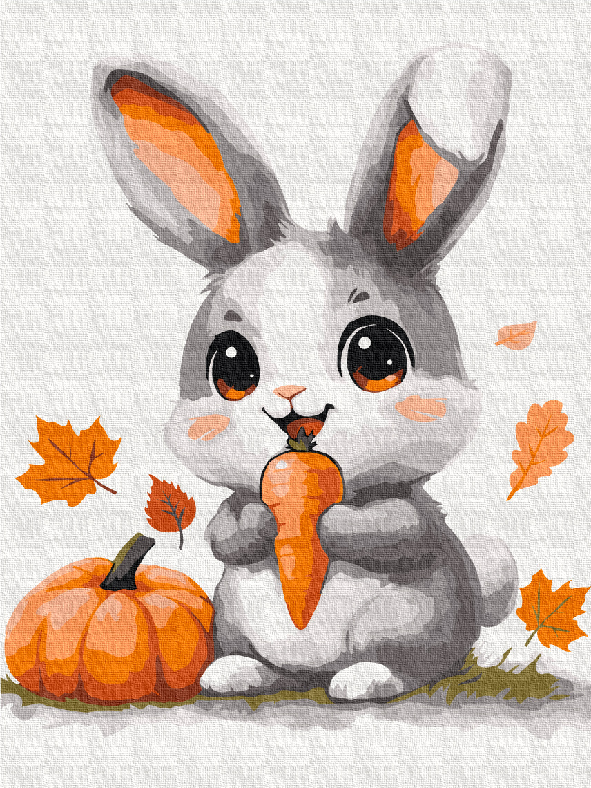 Картина по номерам 30×40 см Зайчонок