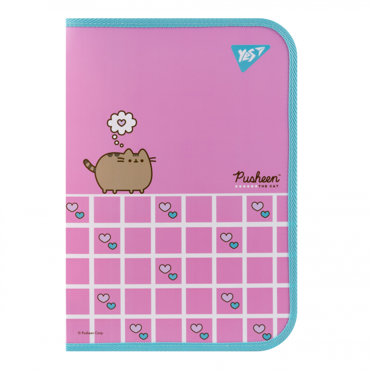 Папка факультативна на блискавці А4 Yes Pusheen. Hearts
