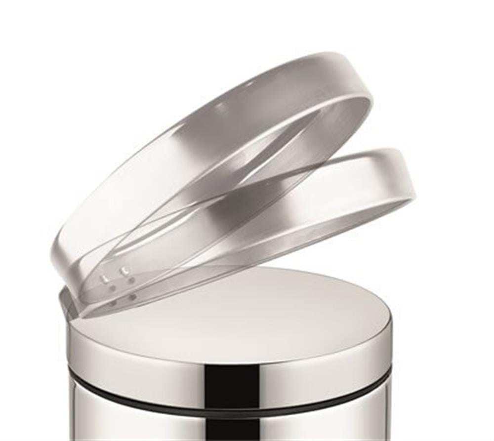 Емкость Rulopak для мусора 5л, металлическая, сатин., 20,5*20,5*28см.