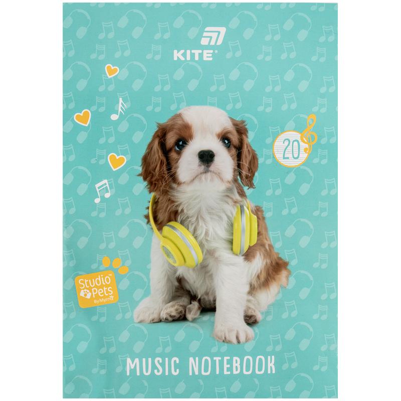 Тетрадь для нот А4 20 л Studio Pets
