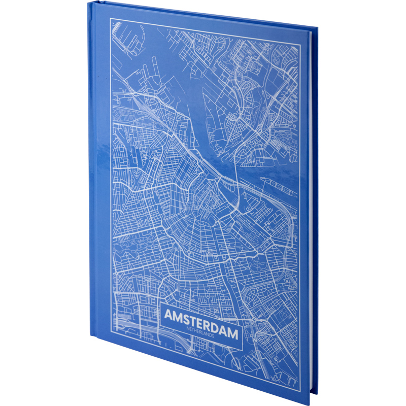 Книга обліку А4 96 арк тв палітурка клітинка Maps Amsterdam
