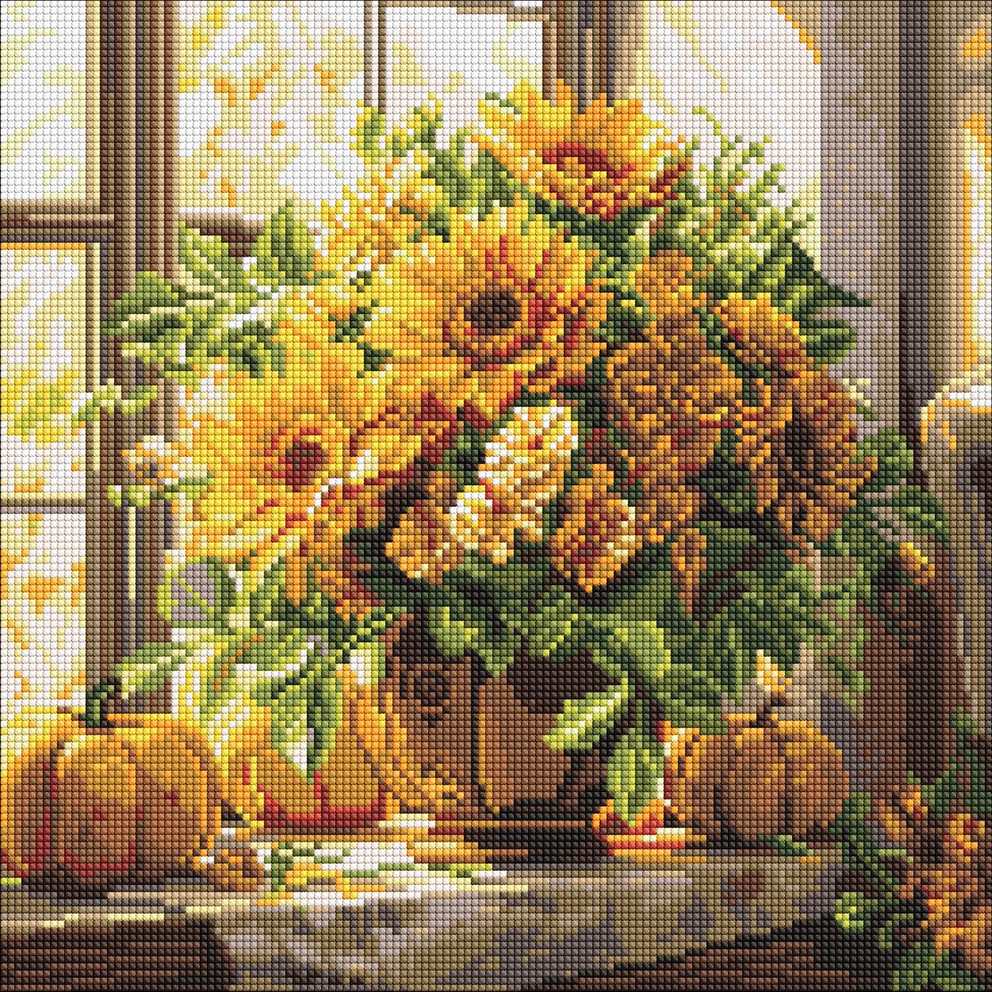 Алмазная мозаика  40х40 см Там, где солнце