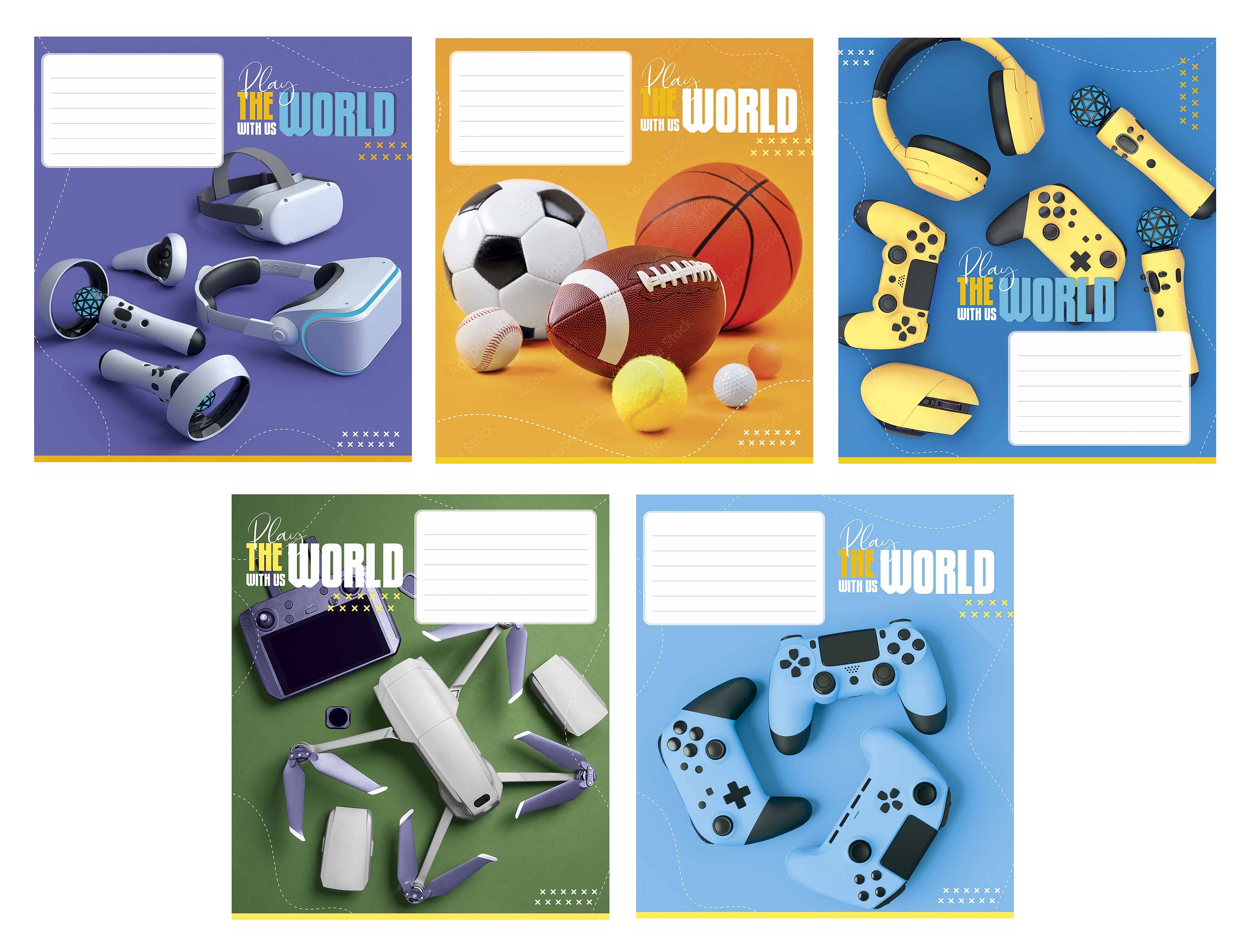 Зошит 18 арк клітинка 3423 Play 2025 хл