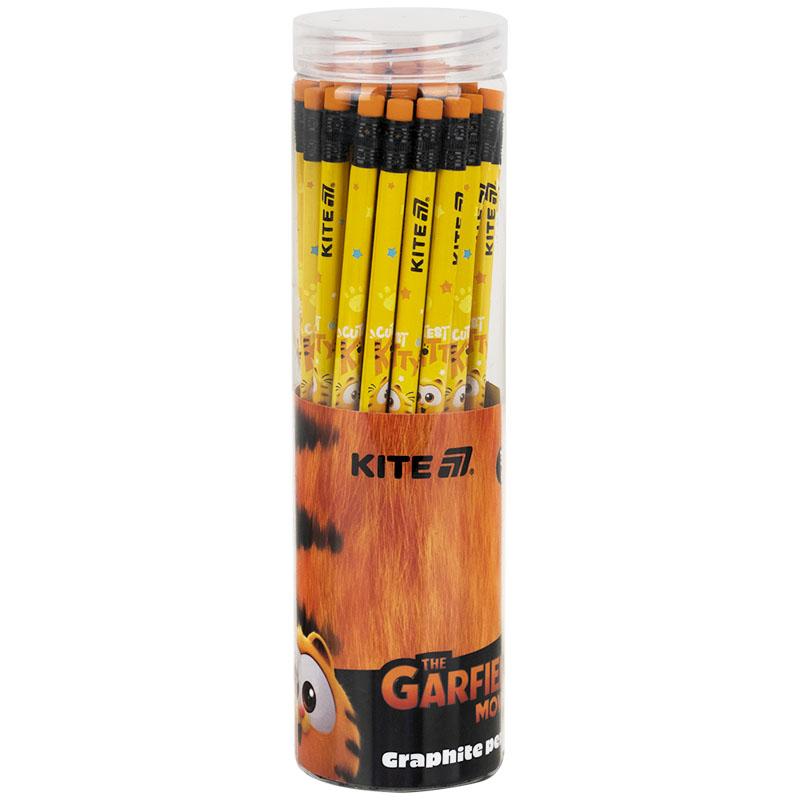 Олівець графітний Kite GF HB з гумкою, тригранний