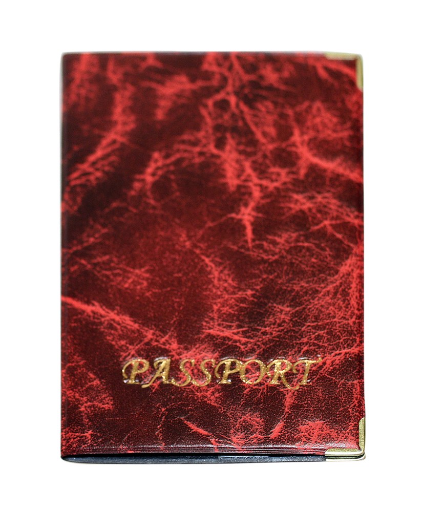 Обкладинка на закордонний паспорт бордо