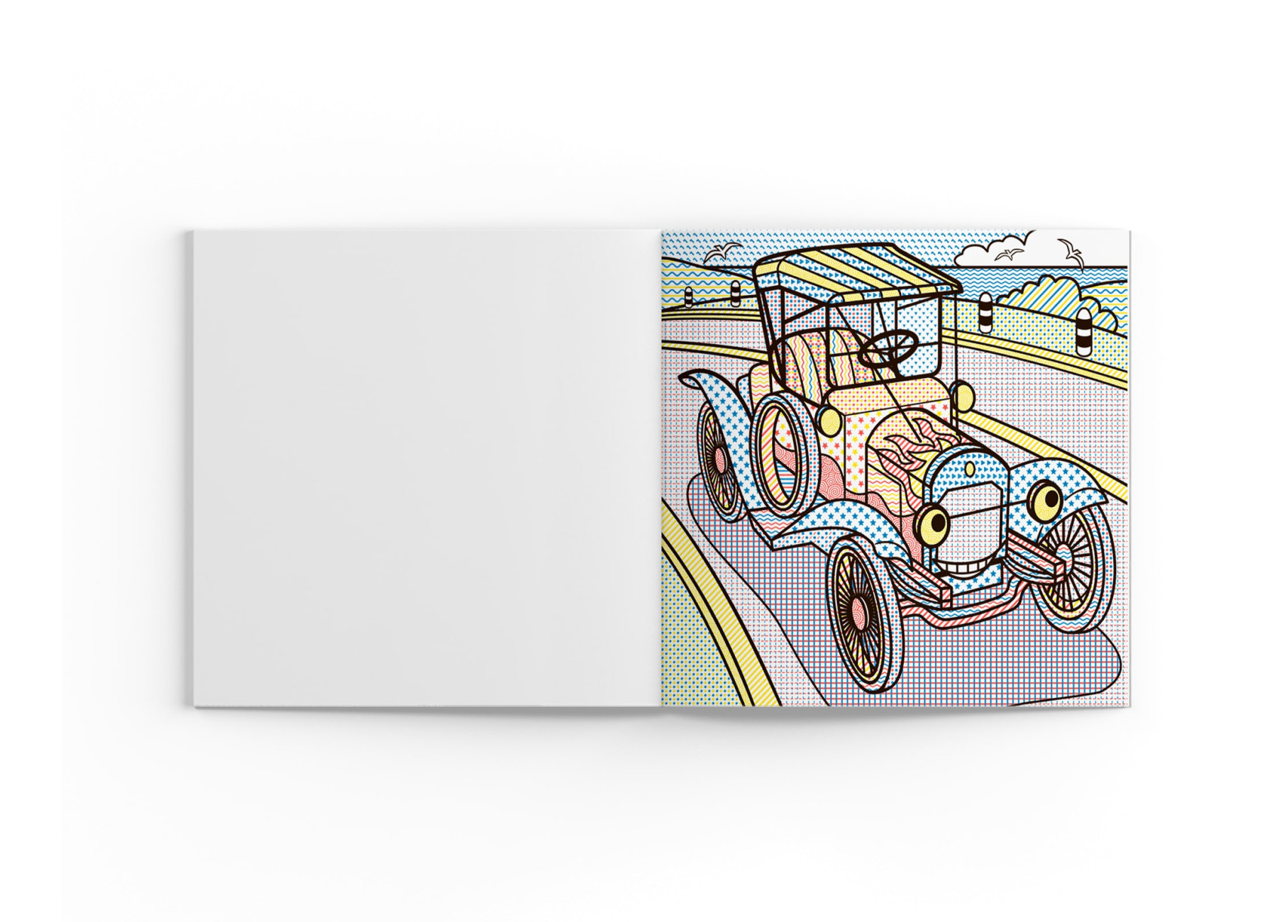 Водные раскраски Ретро автомобили