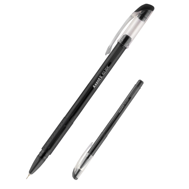 Ручка масляная Axent Glide 0,7 черная