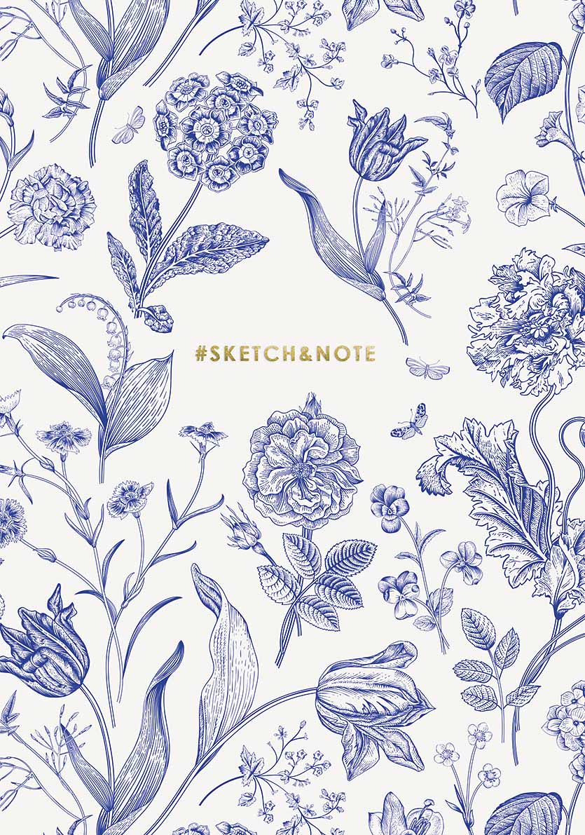 Зошит для ескізів Sketch Note А5 64 арк без лініювання софт тач тисн крем блок 364 Асорті