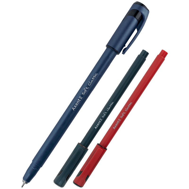 Ручка масляная Axent Soft Classic 0,7 синяя