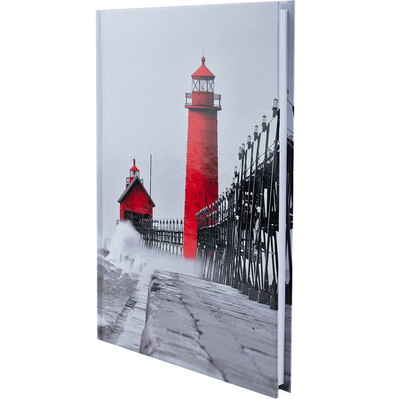 Книга записна А5 96 арк тв палітурка клітинка R&B Lighthouse