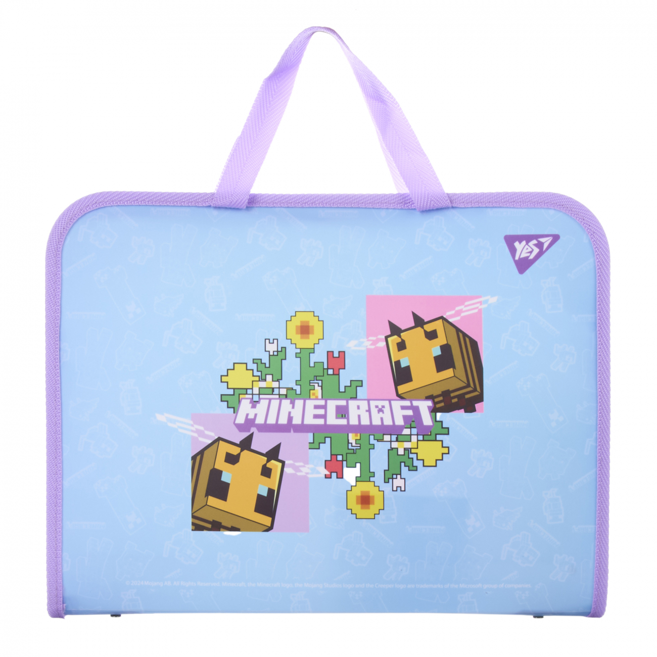 Пластиковий портфель на блискавці А4 Yes, Minecraft.Spring