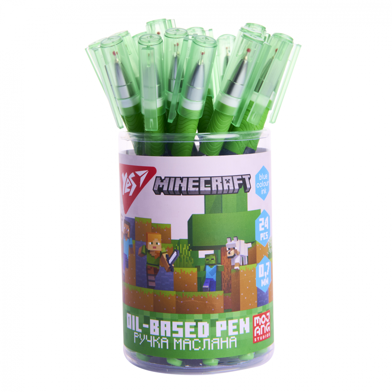 Ручка кулькова Yes Minecraft.Boom 0,7 синя