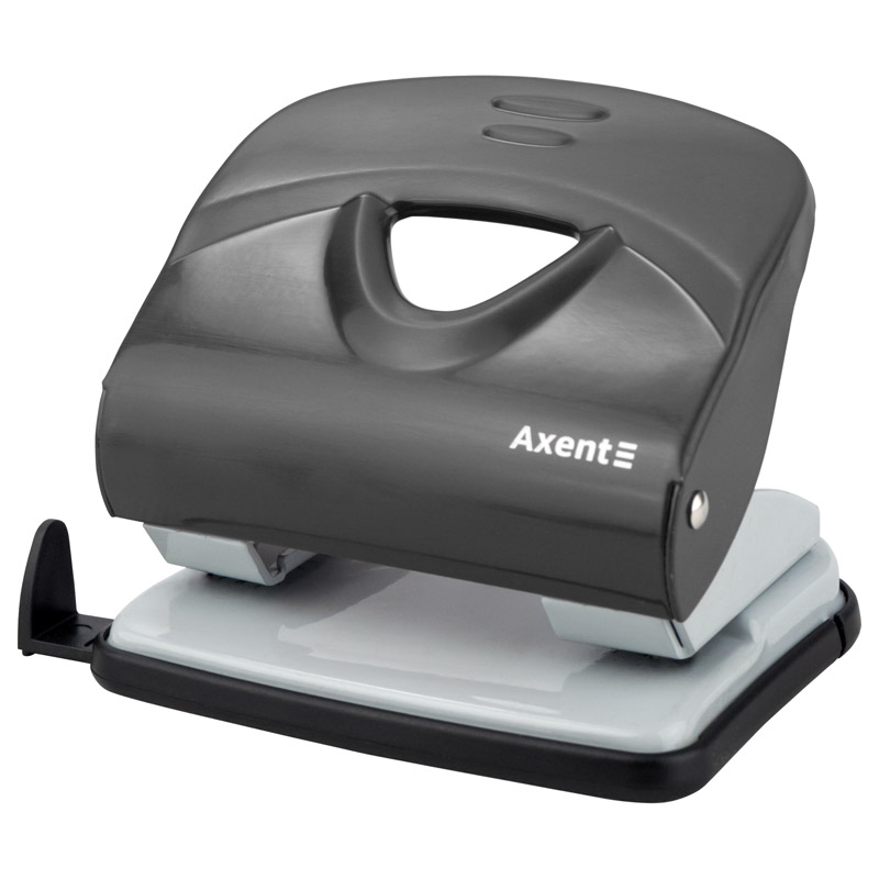 Дырокол 30 л металл Axent Exakt-2, черный