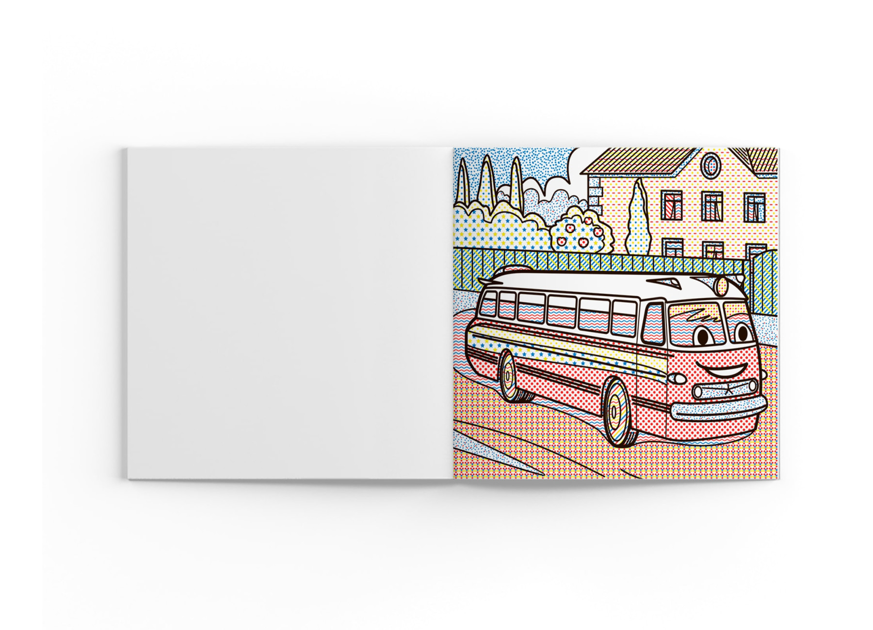 Водные раскраски Автобусы