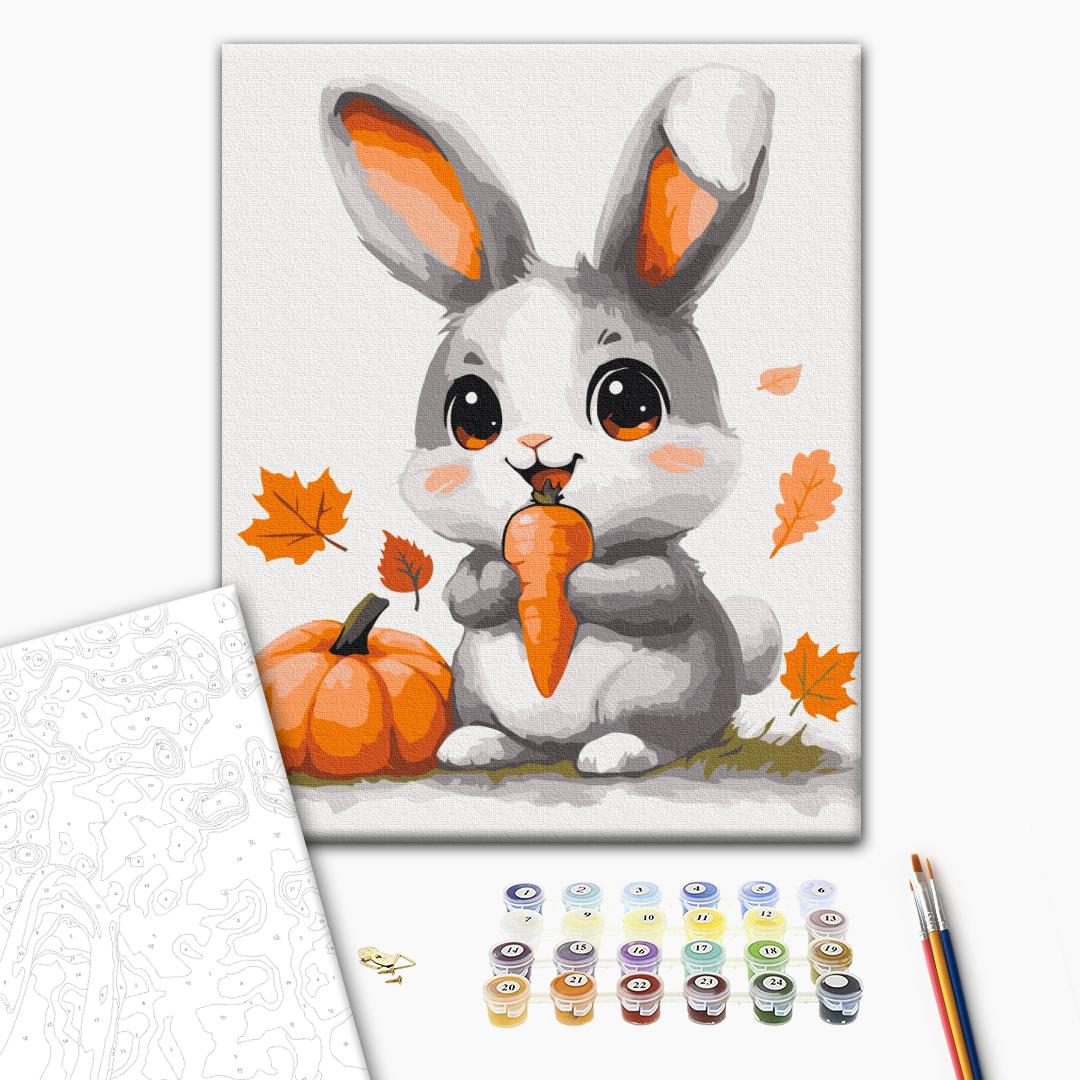 Картина по номерам 30×40 см Зайчонок