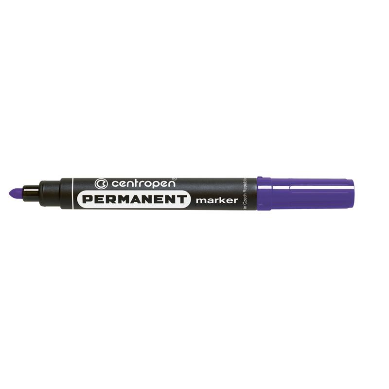 Маркер перманентний Centropen 8566 2,5 мм фіолетовий