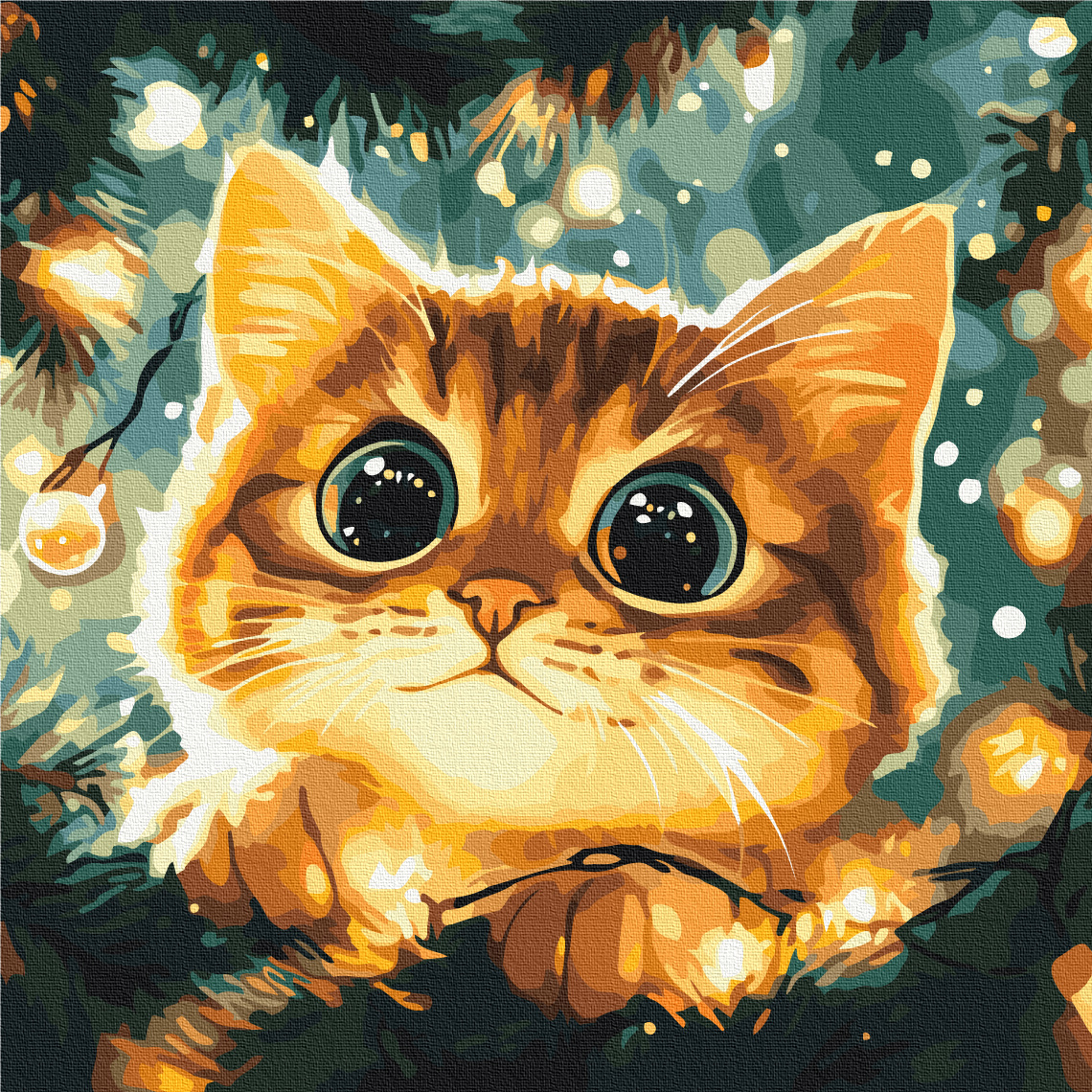 Картина по номерам 40х40 Магия праздника