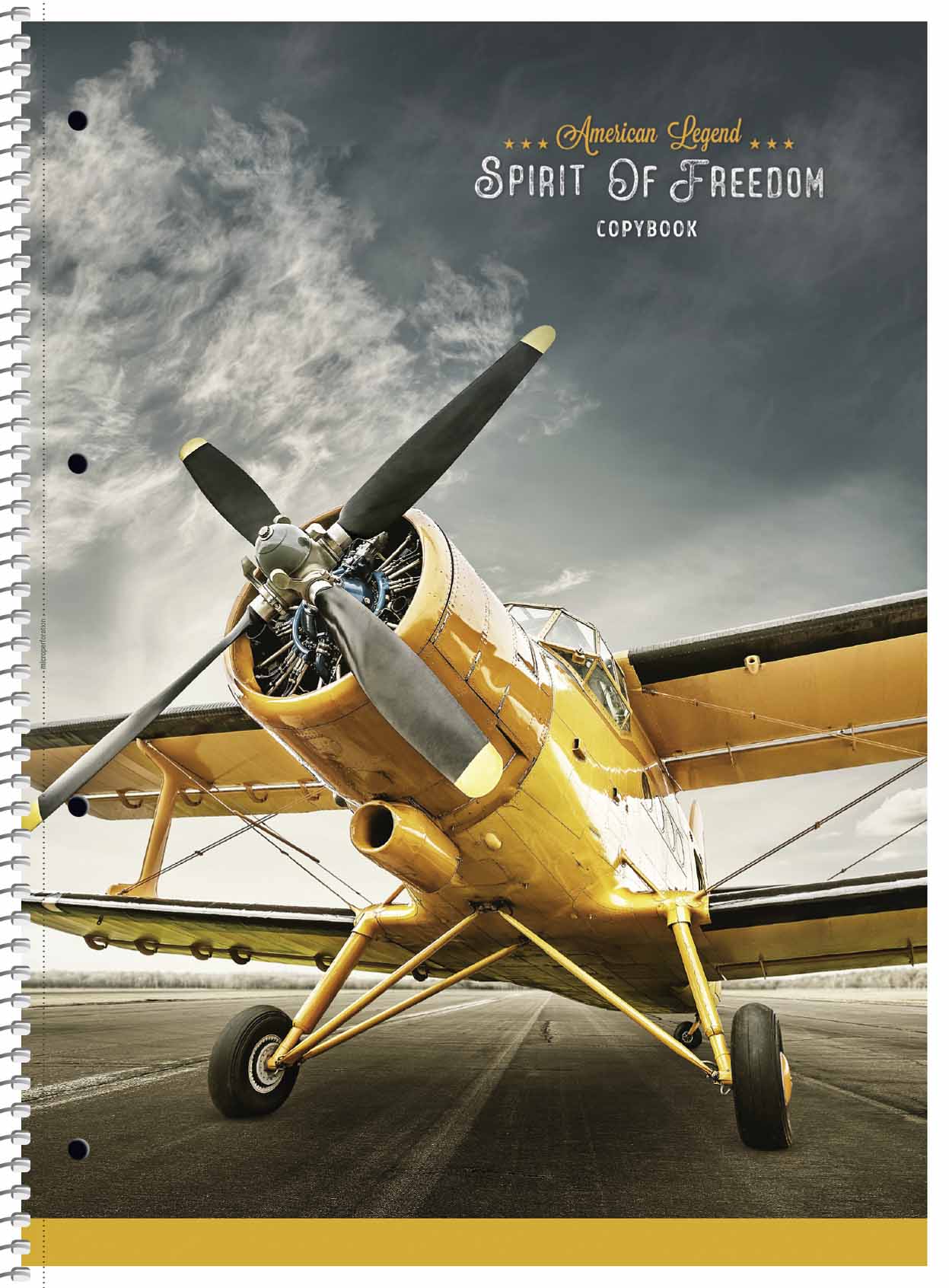 Коледж блок А4+ 80 арк спіраль клітинка крем блок мат лам Spirit of freedom 6710 Асорті