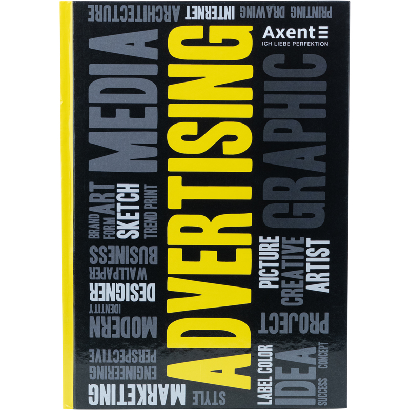 Книга обліку А4 80 арк тв палітурка клітинка COLORS жовта