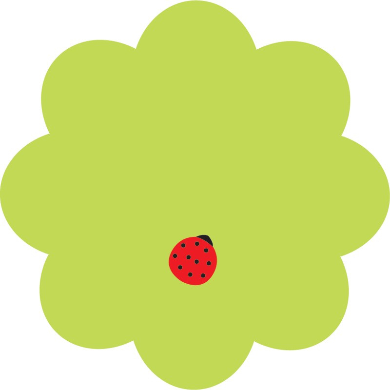 Блок бумаги с липким слоем Axent Flower 70*70*50 л зеленый неон
