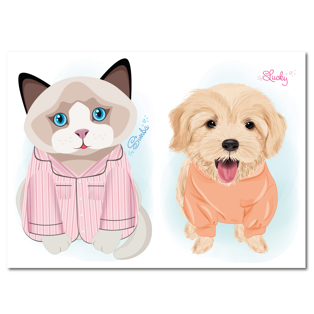 Аплікація Студія краси Собаки та коти