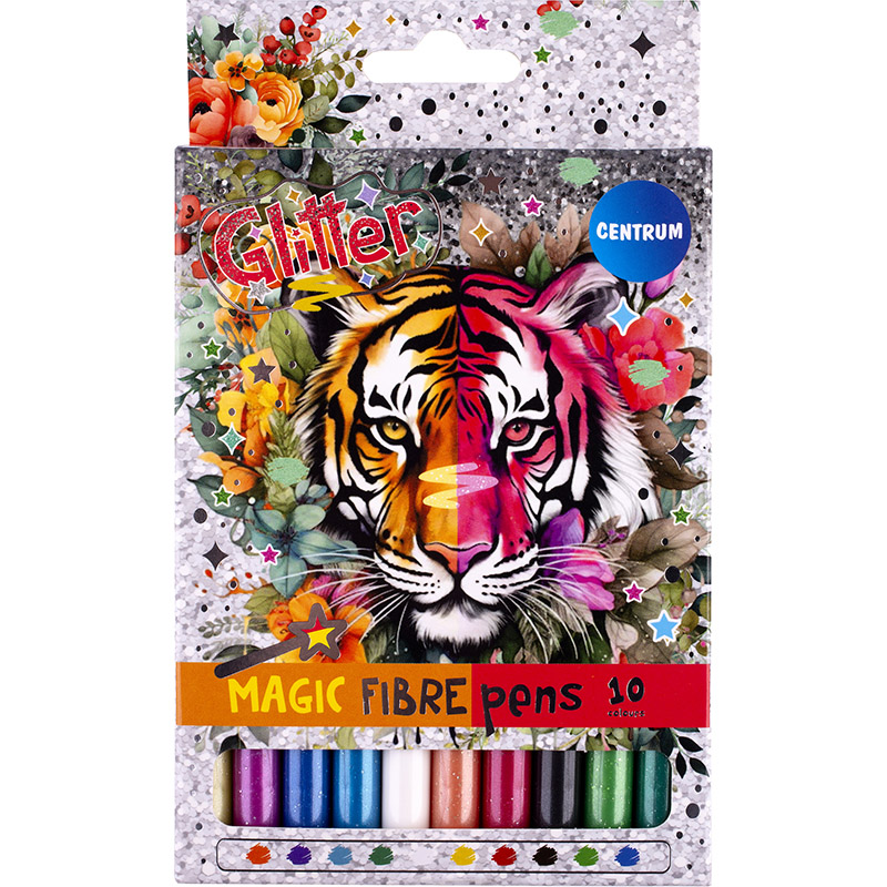 Фломастери Centrum Magic Glitter 10 кольорів зміна кольору
