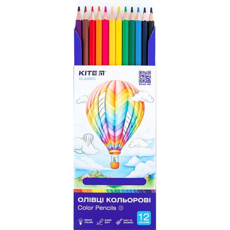 Олівці Kite Classic 12 кол