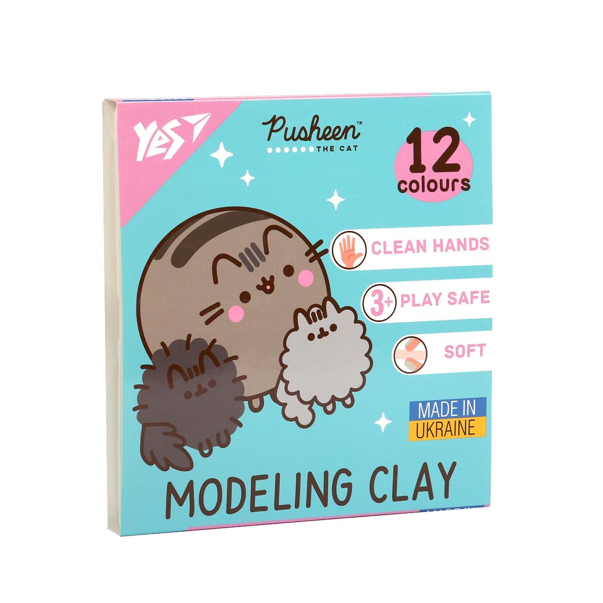 Пластилин Yes Pusheen 12 цв 240г