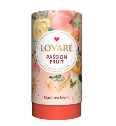Чай черный Lovare Страстный фрукт, листовой, 80г