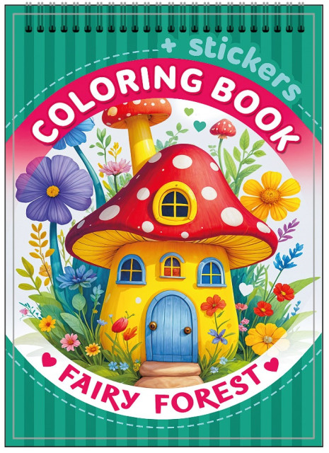 Розмальовка з наклейками Казковий ліс