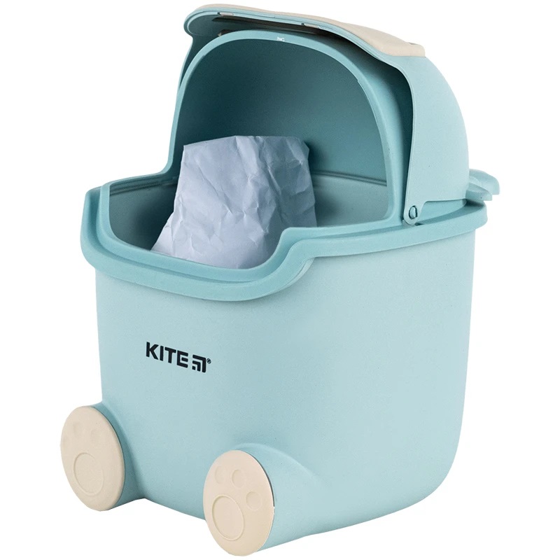 Контейнер настольный для мусора Kite, голубой