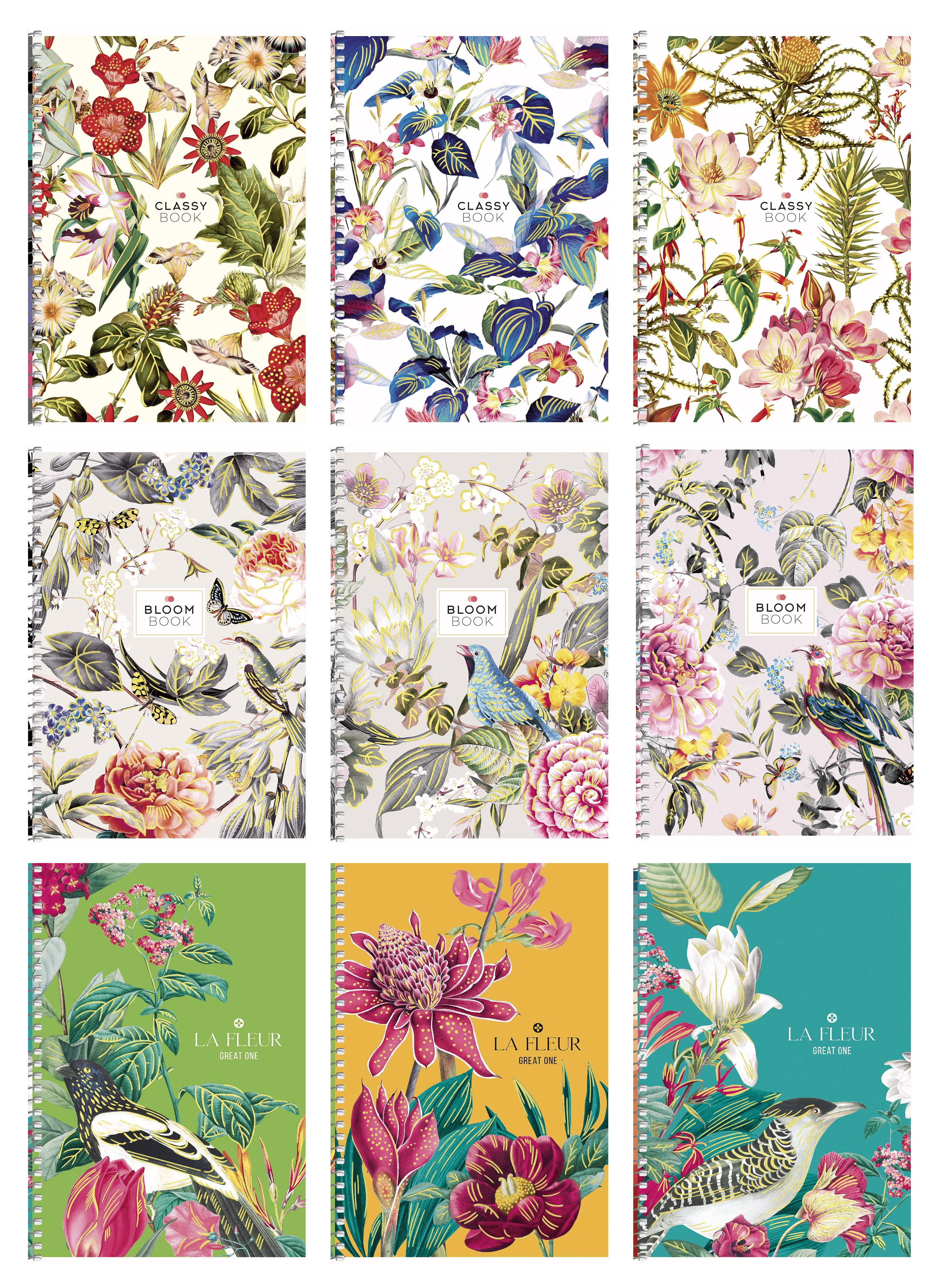 Блокнот А5 80 арк спіраль клітинка тверда обкл тисн фольгою STUDENT 6092 Асорті