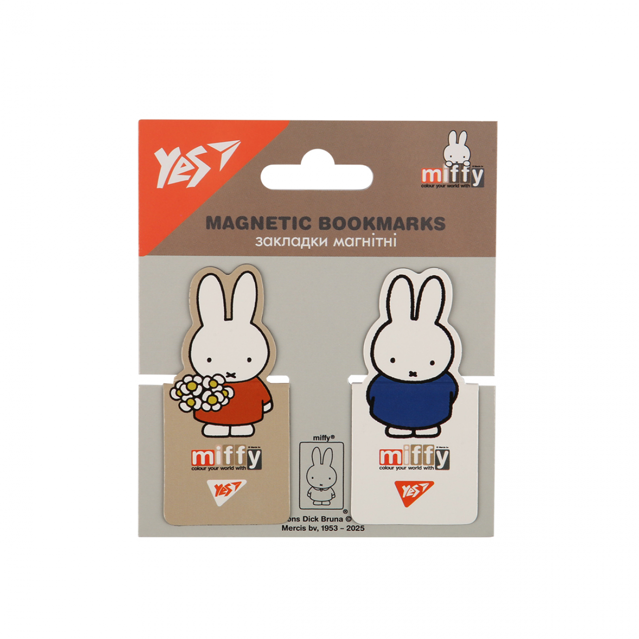 Закладки магнітні YES Miffy, 2шт