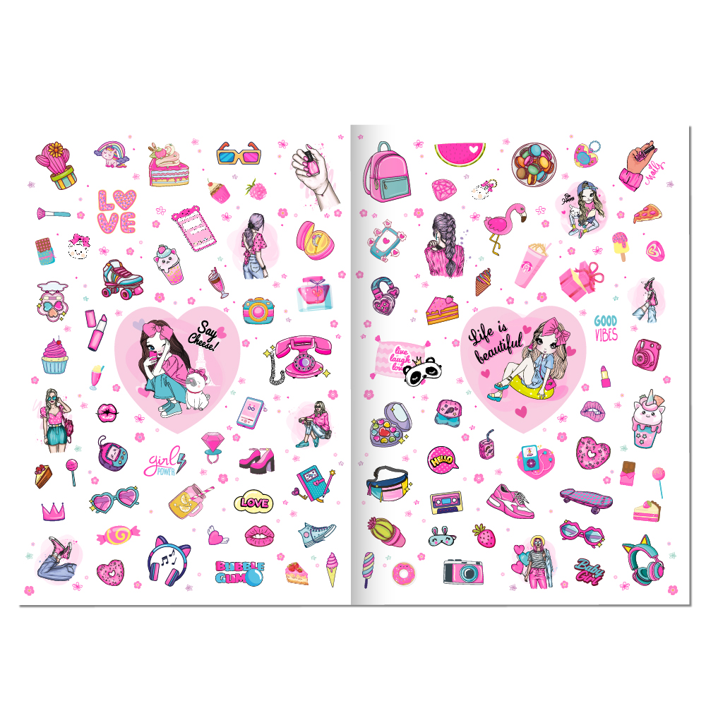 Розмальовка з наліпками Dream and Style Girls Lifestyle